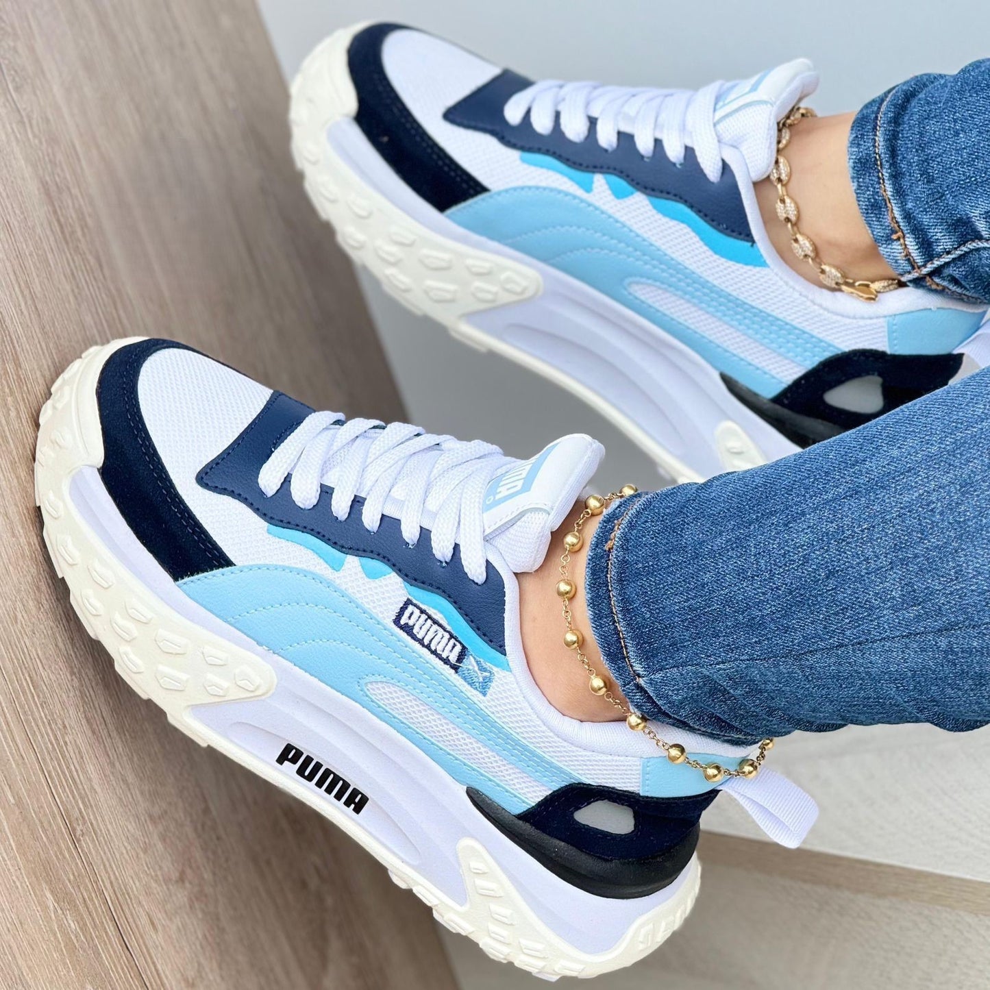 Puma Vis2k Soft Blanco Azul