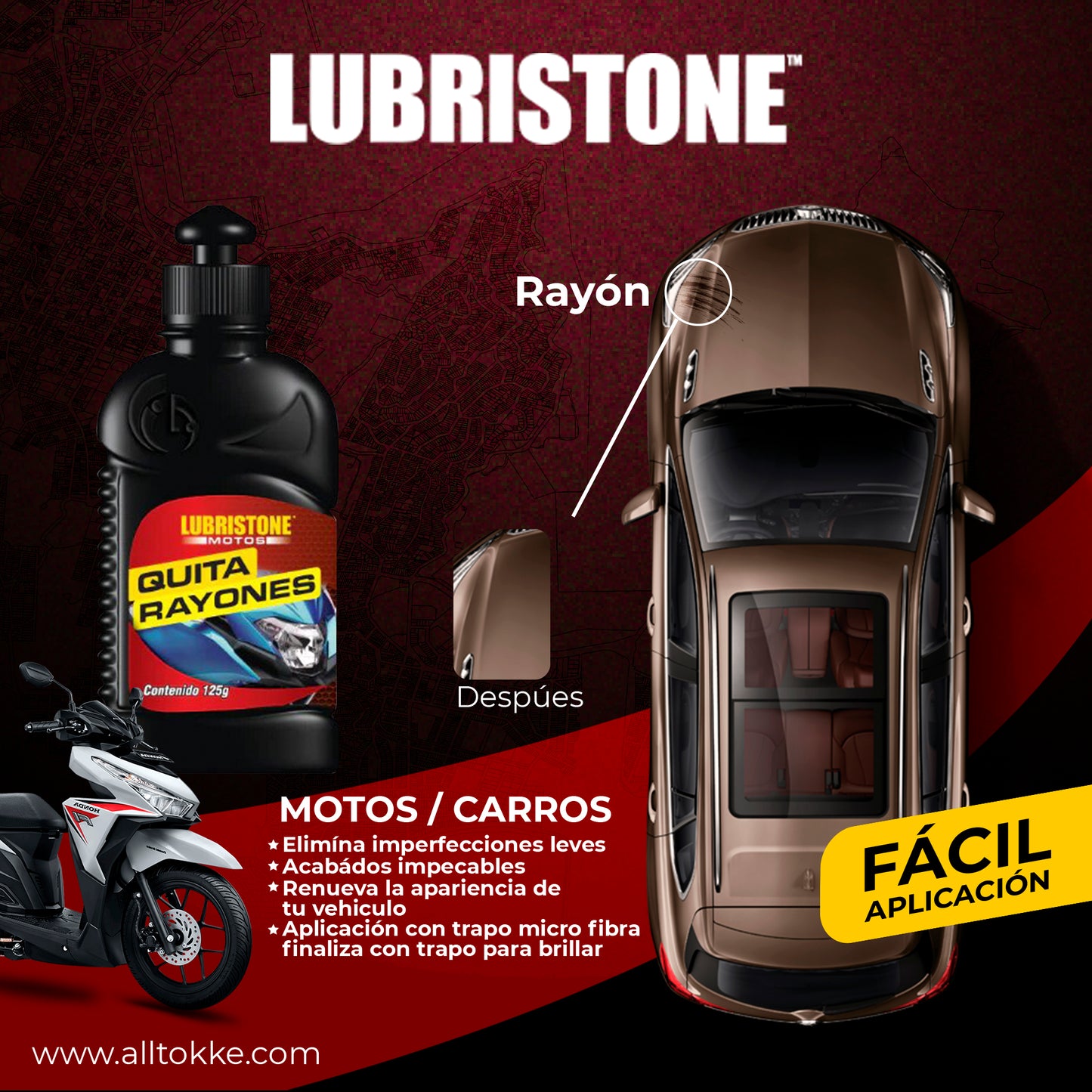 QUITA RAYONES PREMIUM PARA CARROS Y MOTOS
