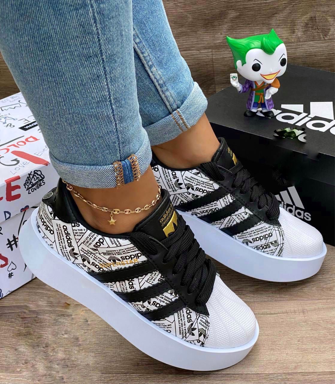 Tenis Super Star Alto Dama