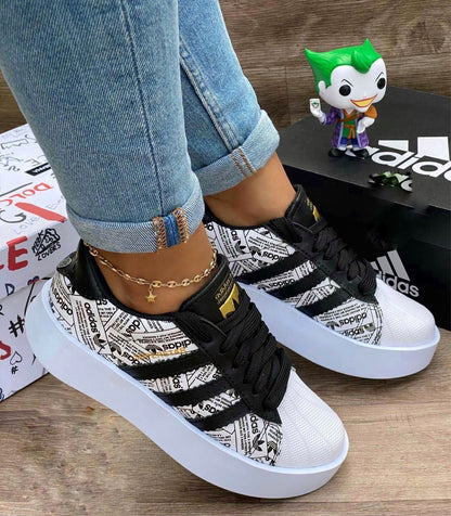 Tenis Super Star Alto Dama