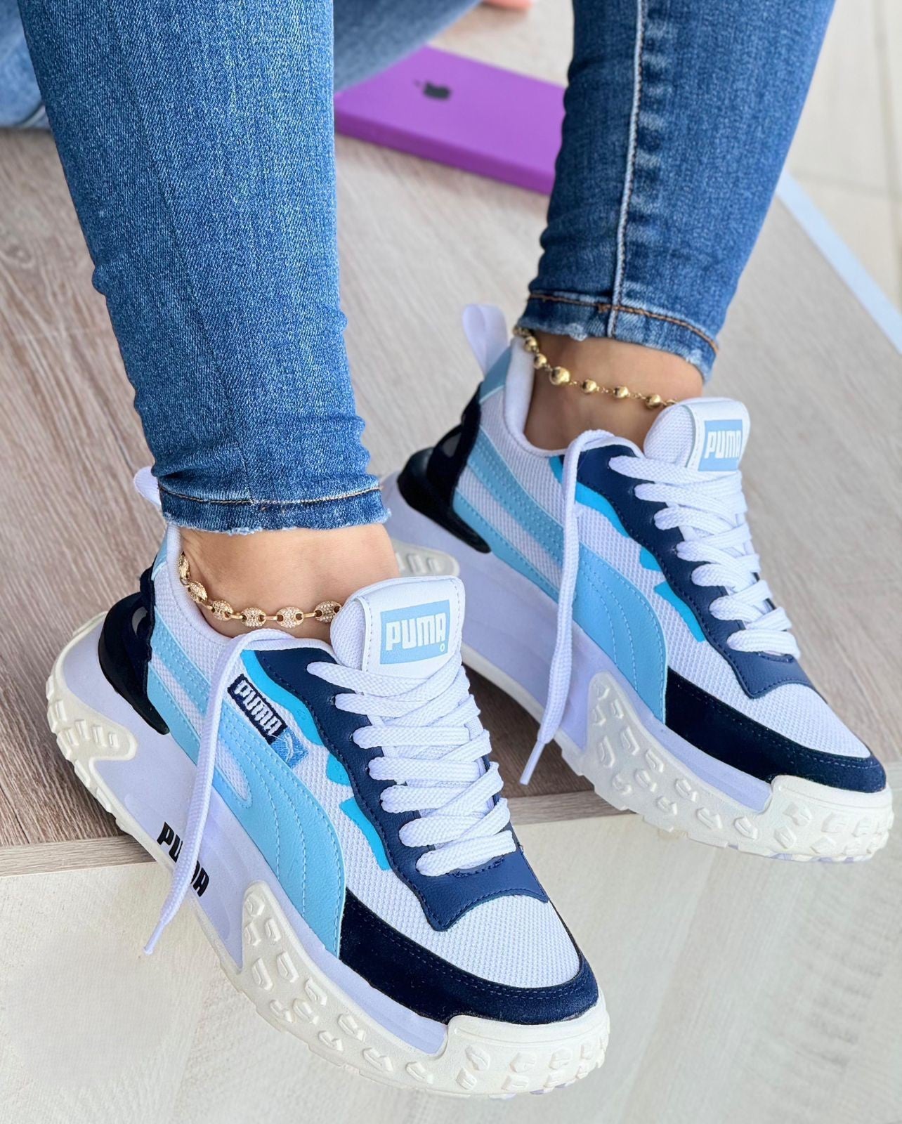 Puma Vis2k Soft Blanco Azul